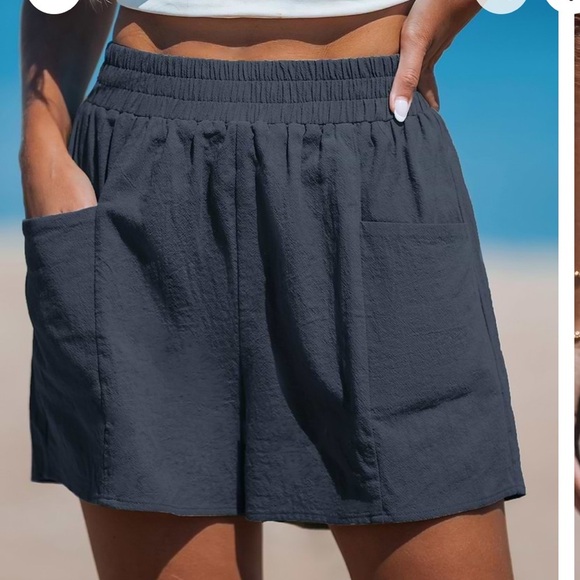 NEW IN BAG, CUPSHE Navy Shorts with front pockets, size XL - Picture 1 of 5